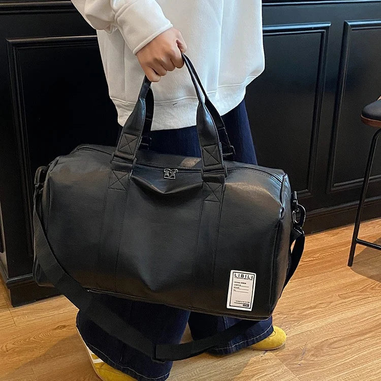 Travel Duffel Bag Weather-Resistant Multiple Compartments Adjustable Shoulder Strap