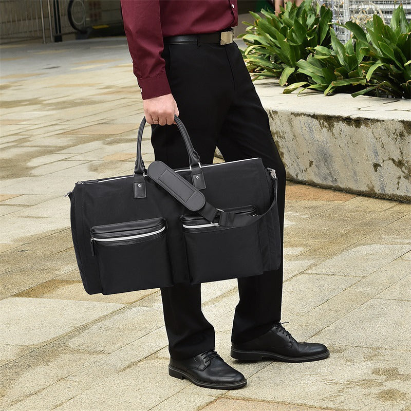 Travel Duffle Bag Multiple Zippered Pockets Spacious Main Compartment Adjustable Shoulder Strap