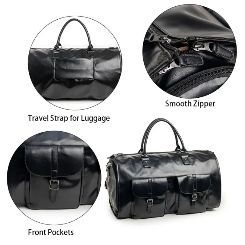 Travel Duffle Bag Spacious Multi-Pocket Water-Resistant