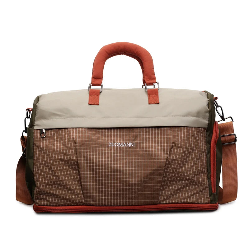 Travel Duffle Bag Water-Resistant Lightweight Multiple Compartments