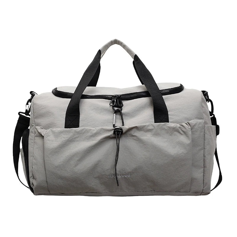 Travel Duffle Bag Water-Resistant Multi-Compartment Adjustable Strap