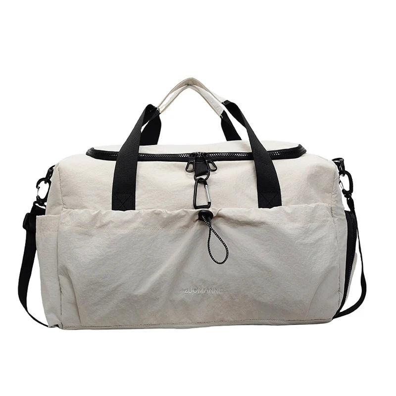 Travel Duffle Bag Water-Resistant Multi-Compartment Adjustable Strap