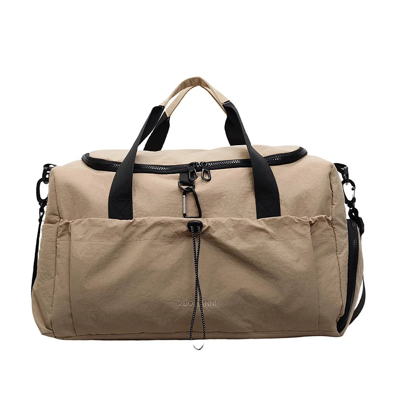 Travel Duffle Bag Water-Resistant Multi-Compartment Adjustable Strap