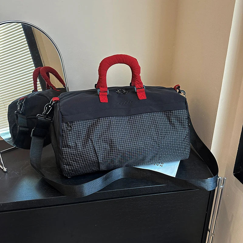 Travel Duffle Bag Water-Resistant Multiple Compartments & Adjustable Strap