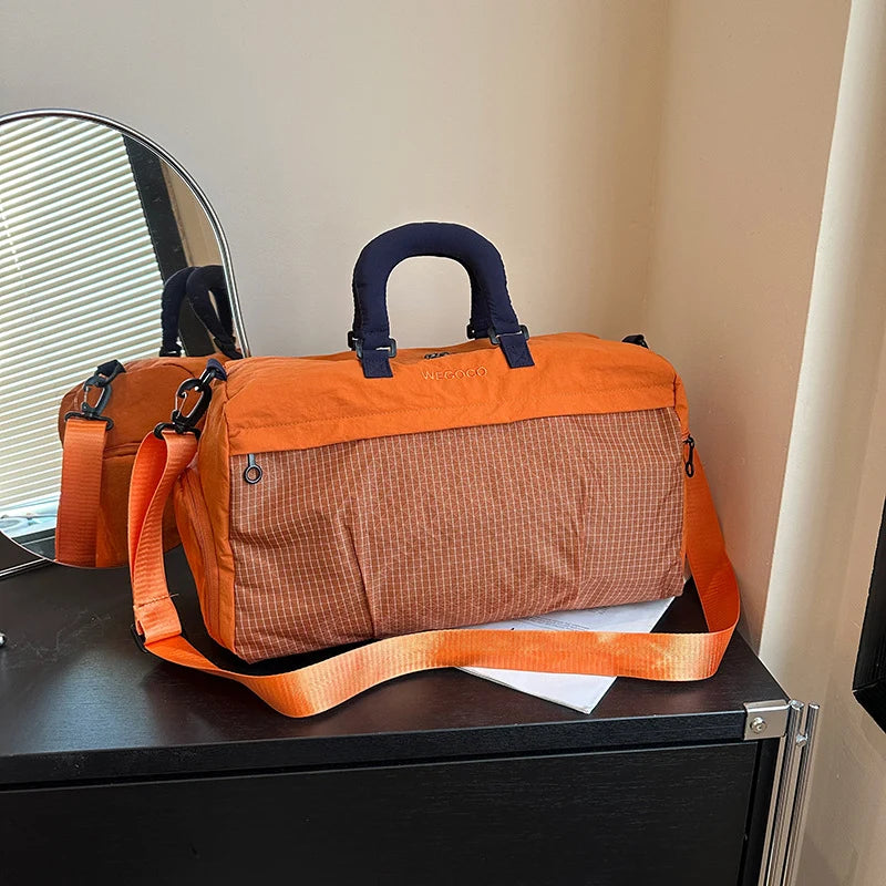 Travel Duffle Bag Water-Resistant Multiple Compartments & Adjustable Strap