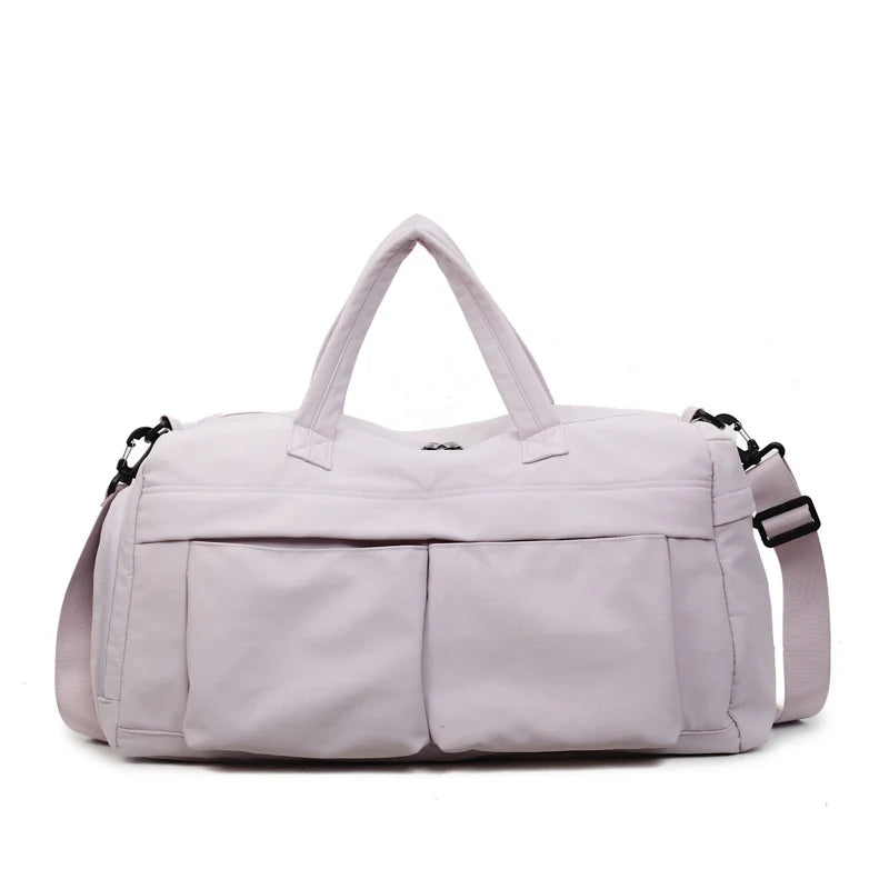 Travel Duffle Bag Water-Resistant Multiple Pockets & Adjustable Strap