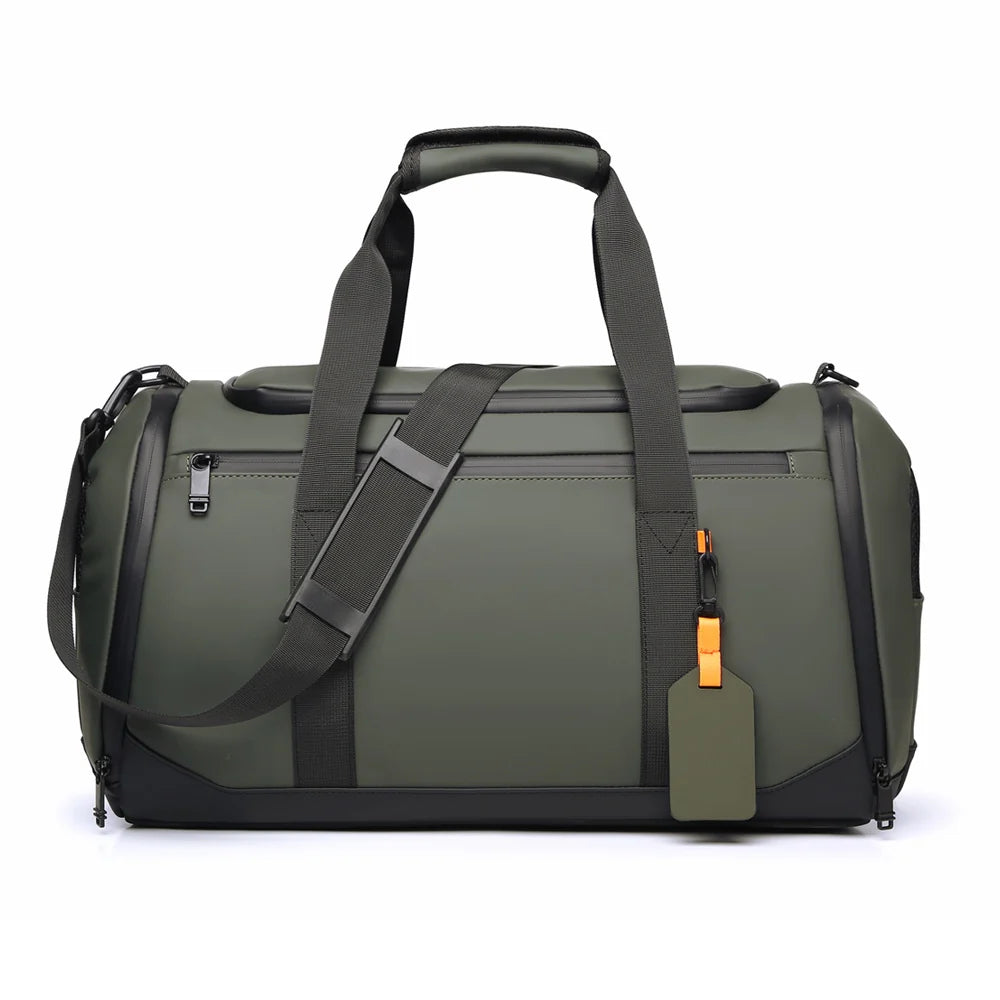 Travel Duffle Bag Water-Resistant Multiple Pockets & Adjustable Strap