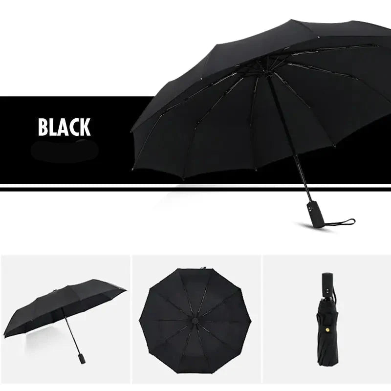 Travel Folding Umbrella Automatic One-Hand Windproof Water-Repellent