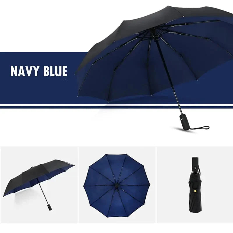 Travel Folding Umbrella Automatic One-Hand Windproof Water-Repellent