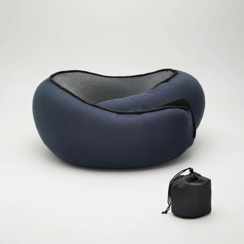 Travel Neck Pillow Front-Adjustable Firm Filling & Washable Cover