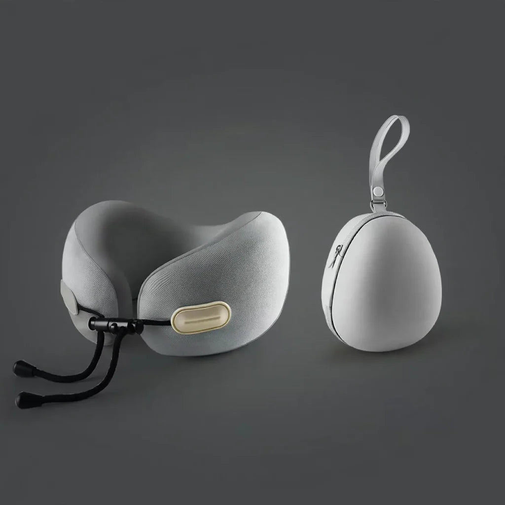 Travel Neck Pillow U-Shaped Memory Foam Lightweight with Storage Bag