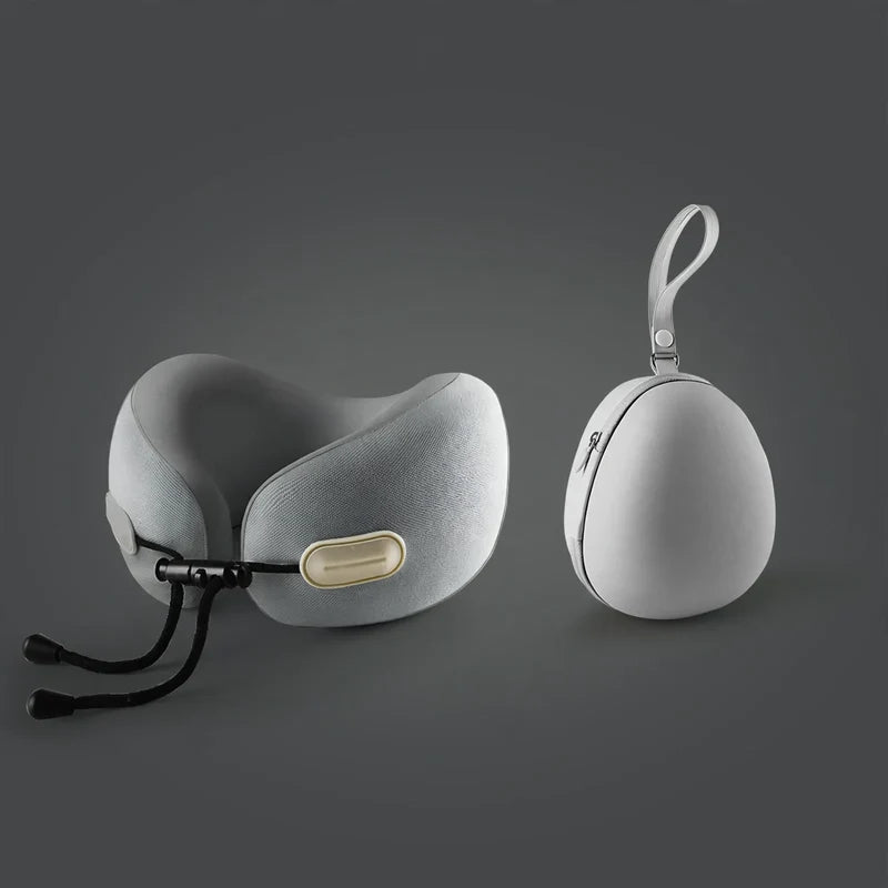 Travel Neck Pillow U-Shaped Memory Foam Lightweight with Storage Bag