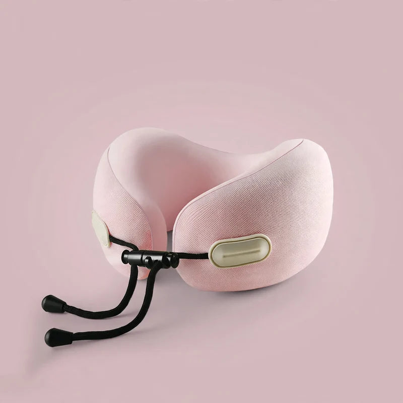 Travel Neck Pillow U-Shaped Memory Foam Lightweight with Storage Bag