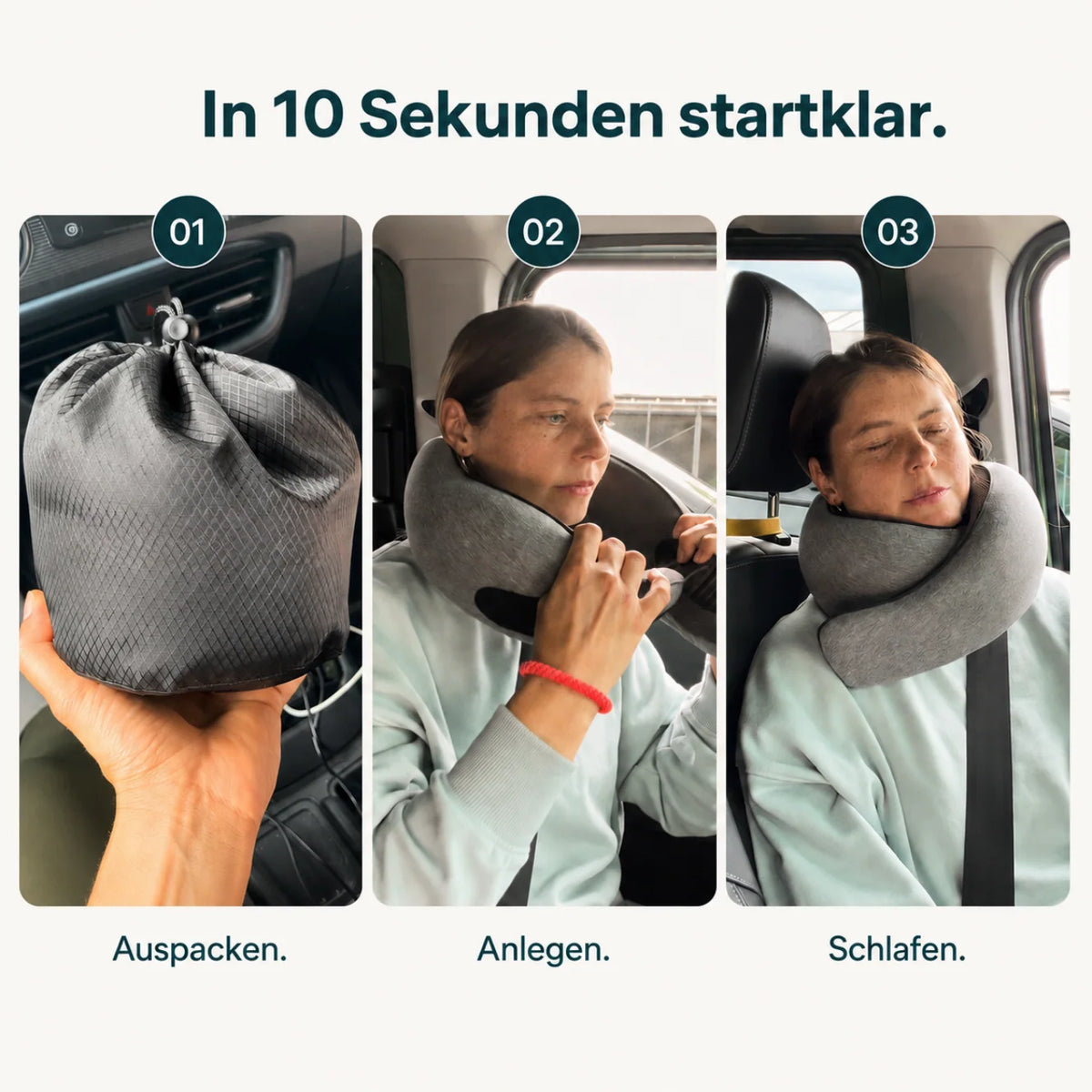 Travel Pillow Ergonomic Memory Foam Neck Support Compact Lightweight Design