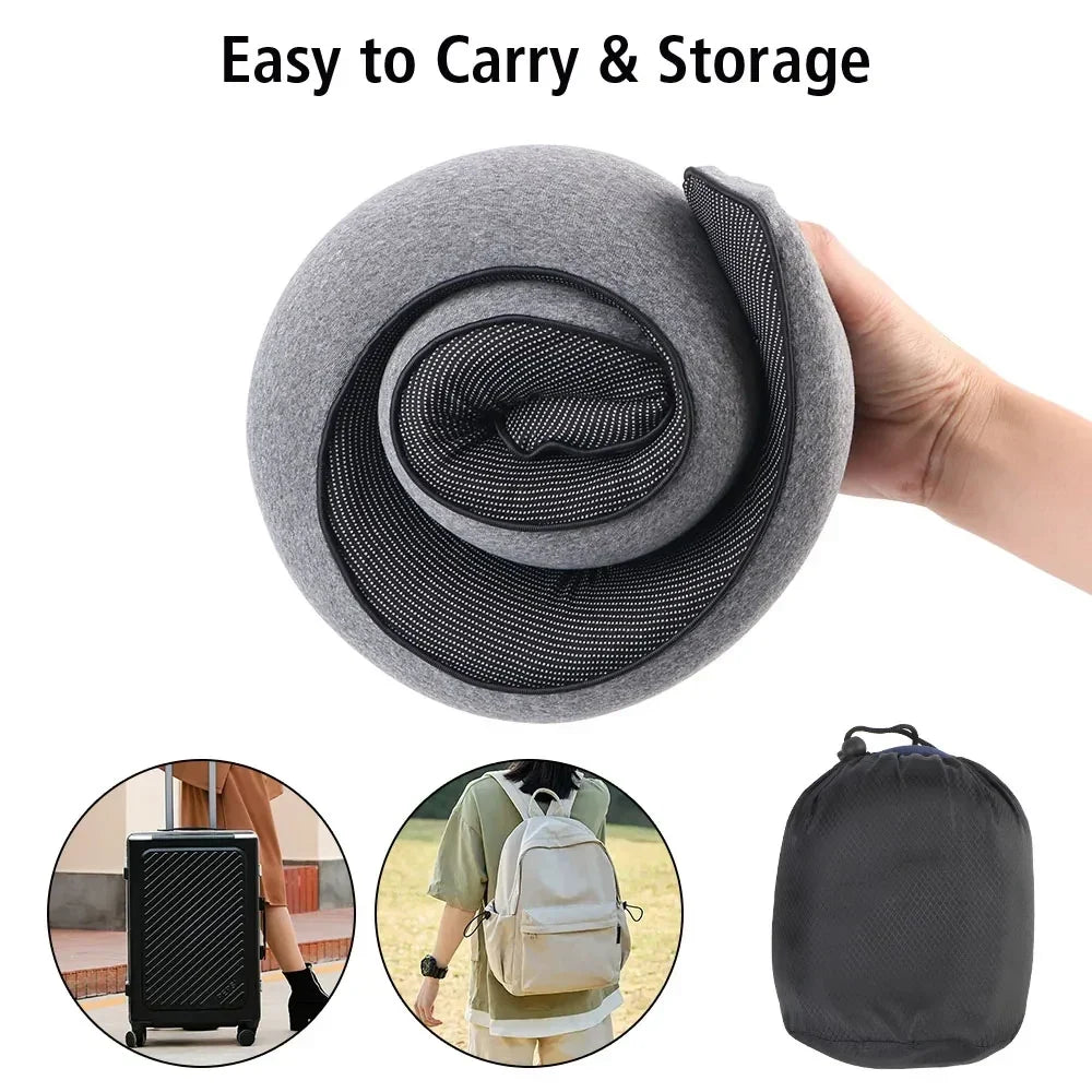 Travel Pillow Memory Foam U-Shaped Washable Cover