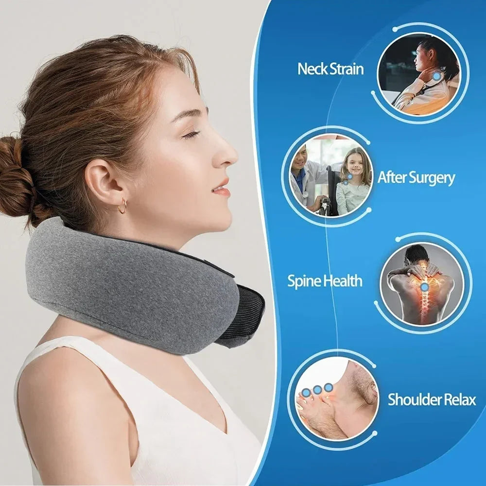 Travel Pillow Memory Foam U-Shaped Washable Cover