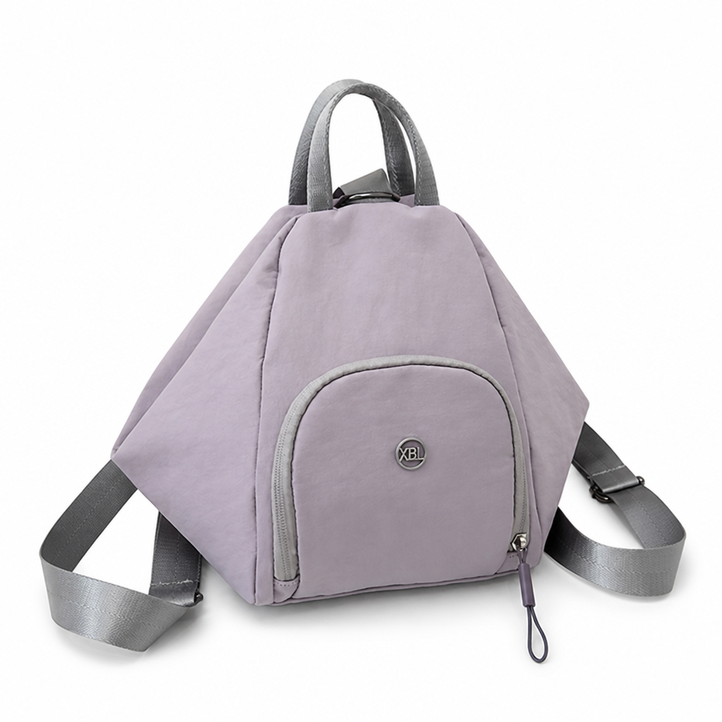 Triangle-Shaped Water-Resistant School Backpack