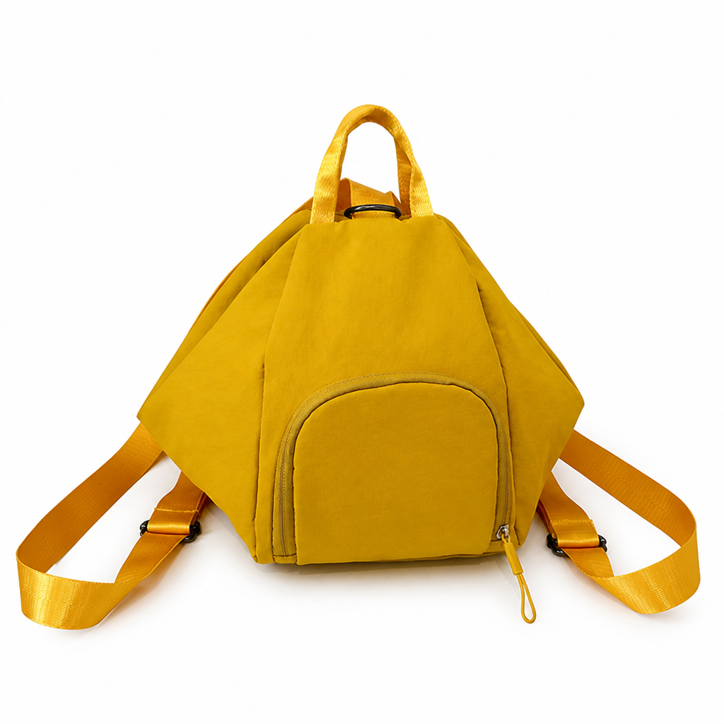Triangle-Shaped Water-Resistant School Backpack