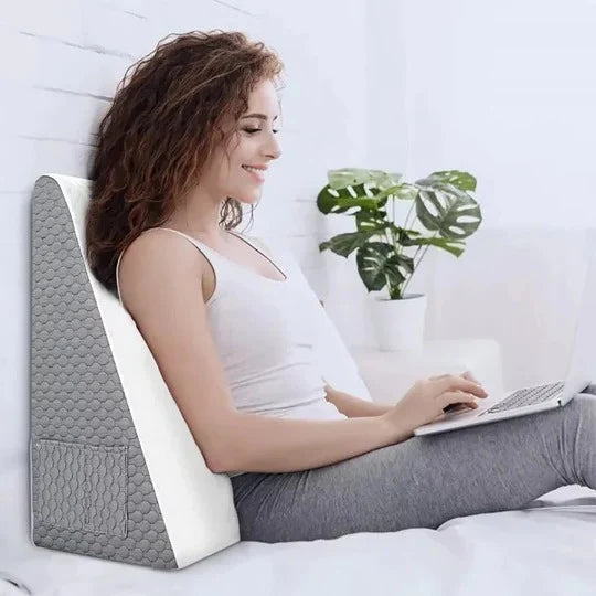 Triangle Wedge Pillow Contoured Support Washable Cover