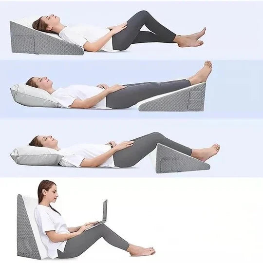 Triangle Wedge Pillow Contoured Support Washable Cover