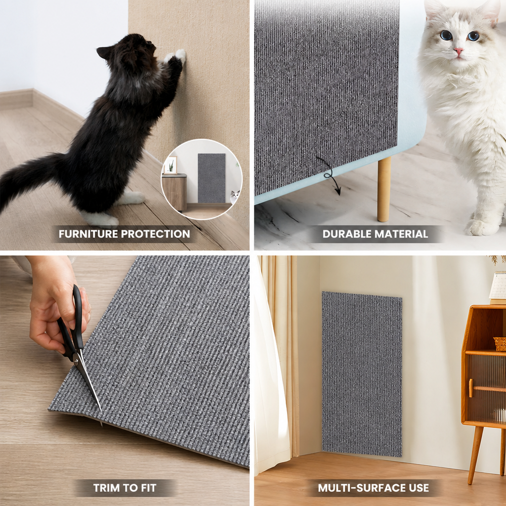 Trim-To-Fit Durable Cat Scratching Mat