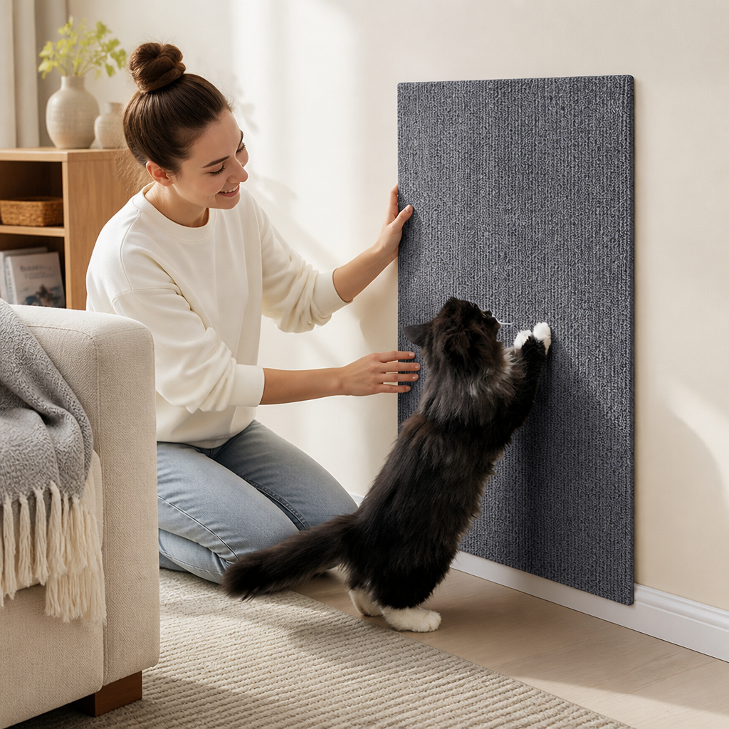 Trim-To-Fit Durable Cat Scratching Mat