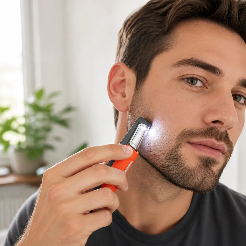 Trimmer Dual-Ended 4-Blade Stainless Steel & LED