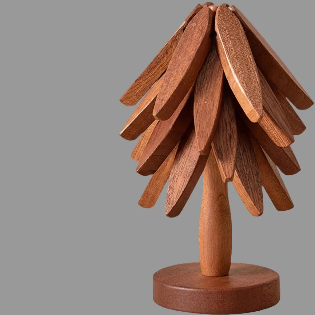 Trivet Foldable Wood Heat-Resistant