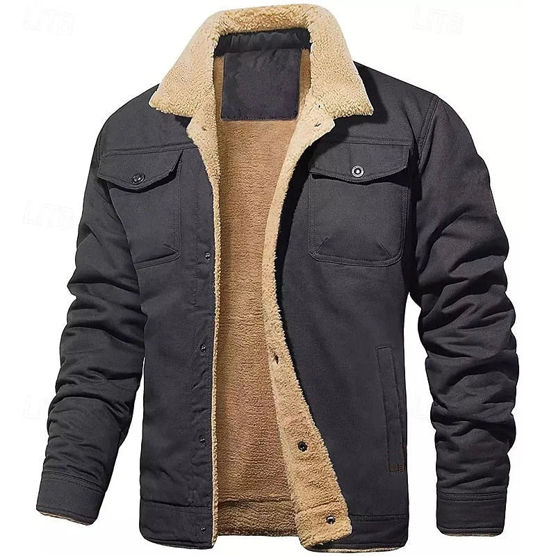 Trucker Jacket Sherpa-Lined Relaxed Fit