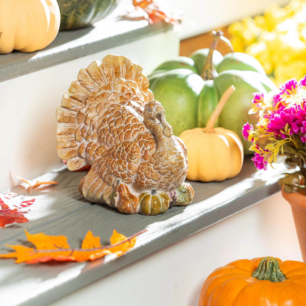 Turkey Statue Intricate Fall Detailing Indoor & Outdoor