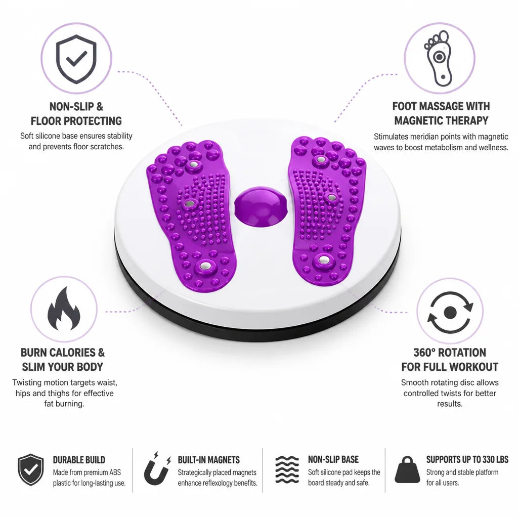 Twist Board Non-Slip Magnetic Foot Massage