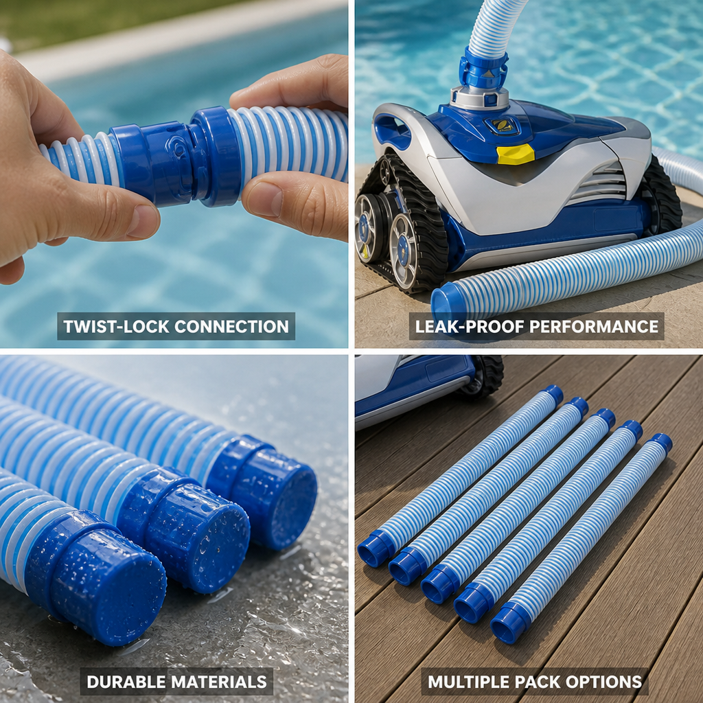 Twist-Lock Leak-Proof 39-Inch Pool Cleaner Hose