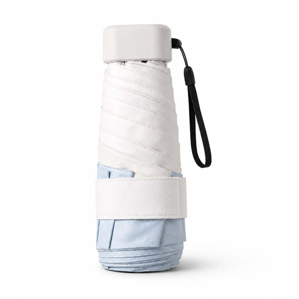 UPF 50 Water-Repellent & Wind-Resistant Travel Umbrella
