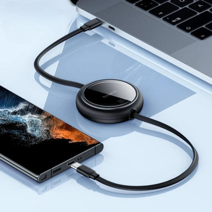 USB-C Charging Cable Retractable Fast Charging 6A