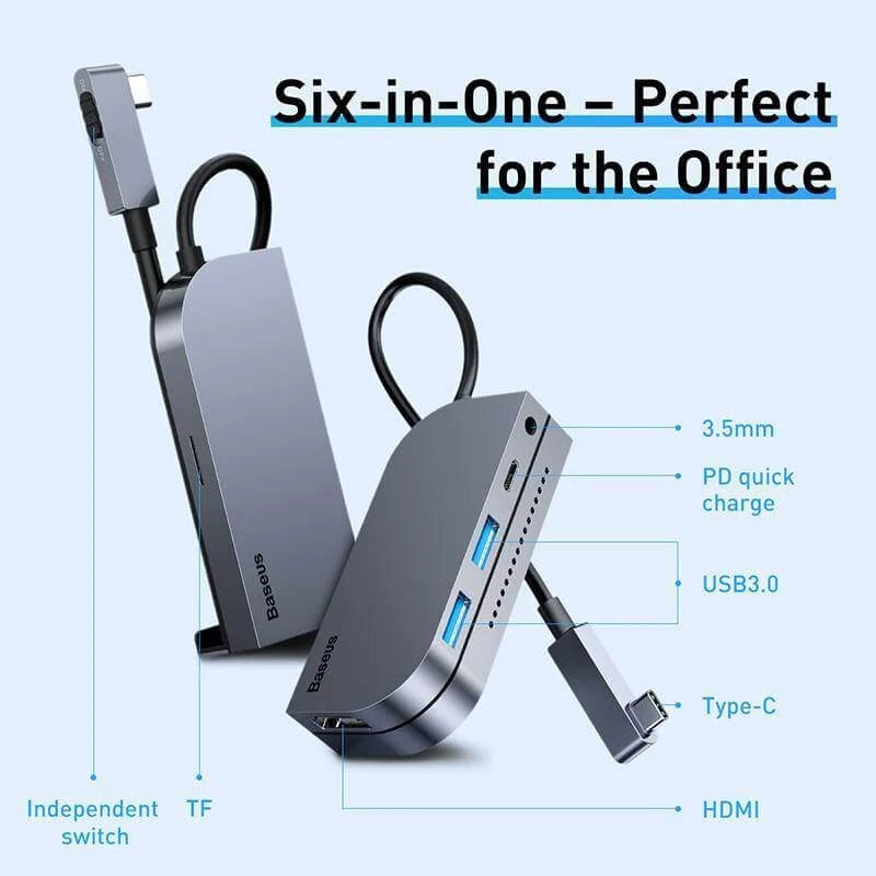 USB-C Hub Adapter Multiport 4K HDMI PD Charging