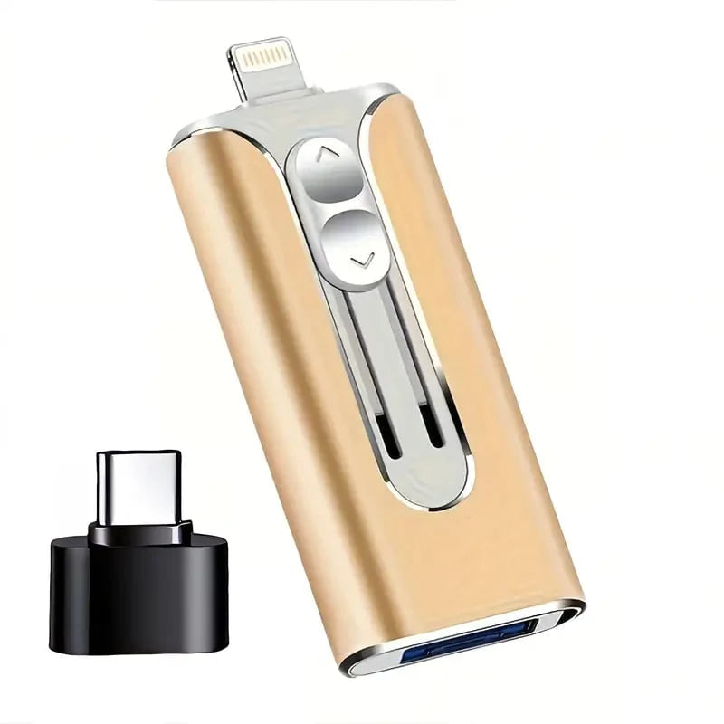 USB Flash Drive 4-in-1 Connector USB 3.0 Cross-Device Storage