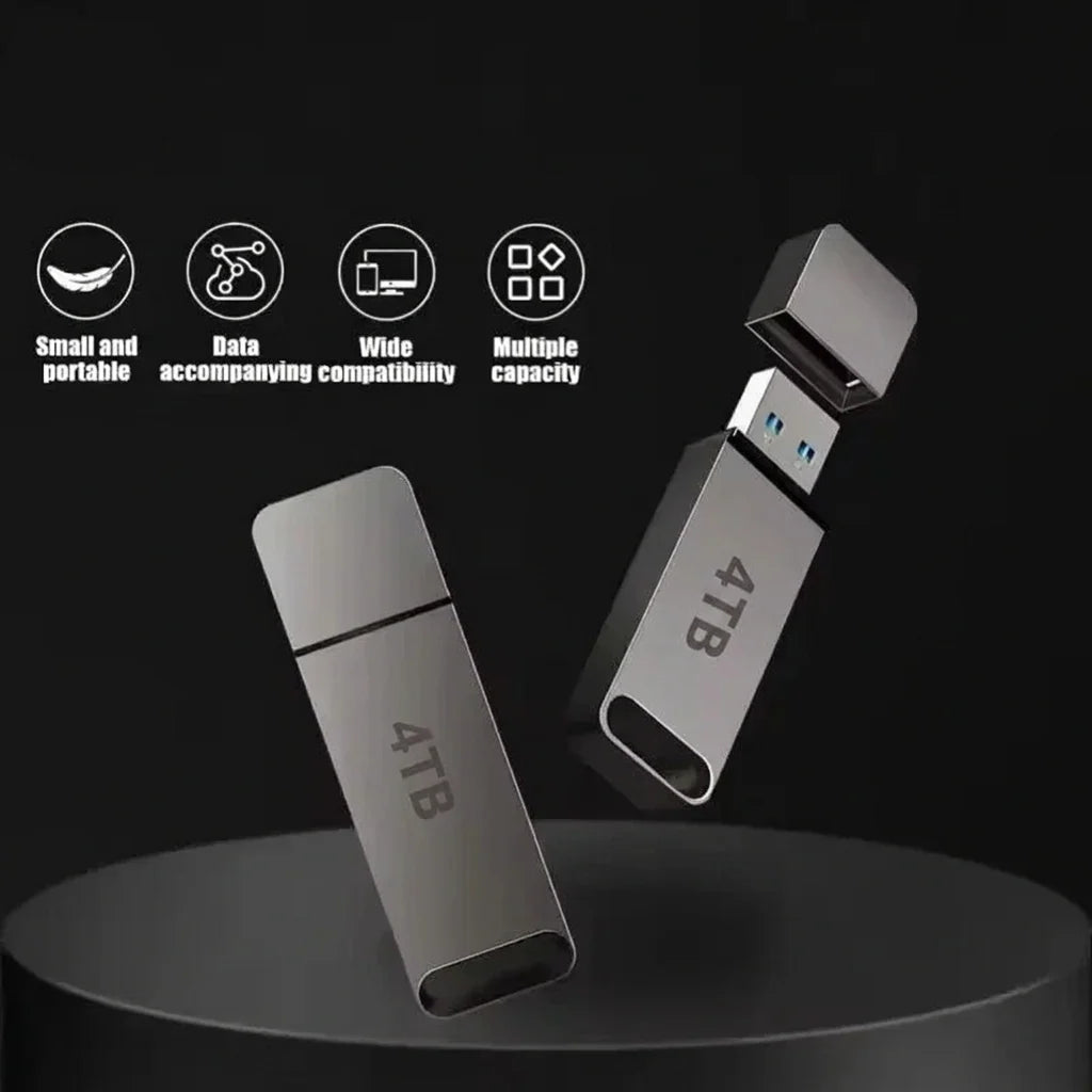 USB Flash Drive Waterproof Shockproof 4TB Storage