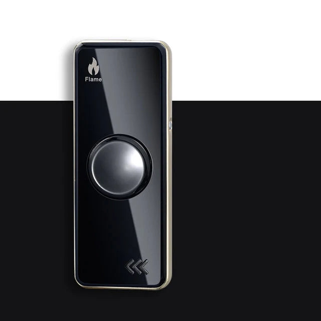 USB Lighter Fidget Spinner Windproof Metal Rechargeable