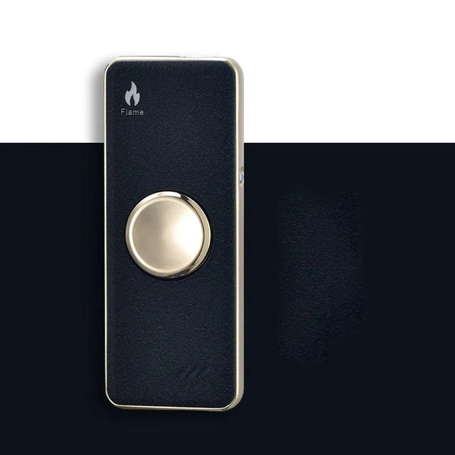 USB Lighter Fidget Spinner Windproof Metal Rechargeable