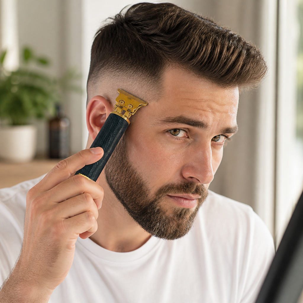 USB-Rechargeable Stainless Steel Hair & Beard Trimmer (60-Minute Runtime)