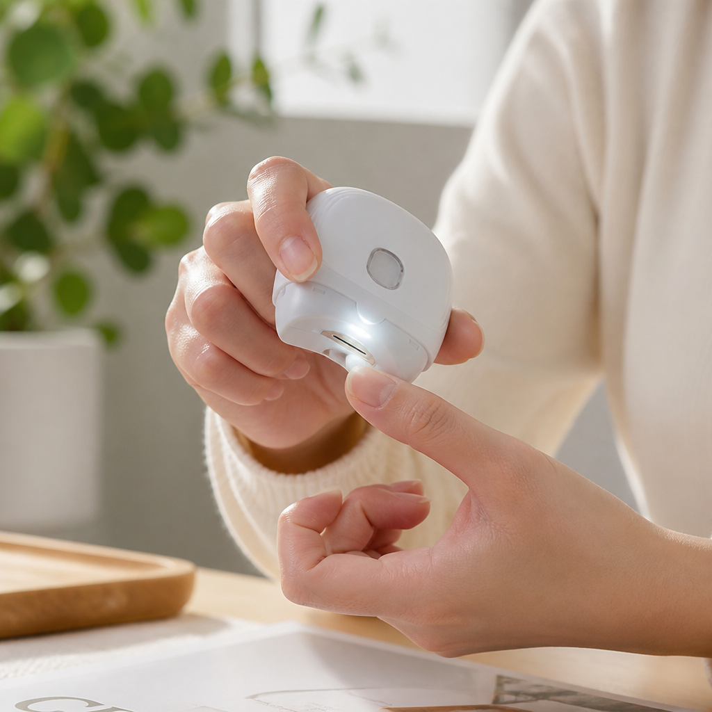 USB Rechargeable & Two-Speed Electric Nail Trimmer (Built-In Nail Collector)