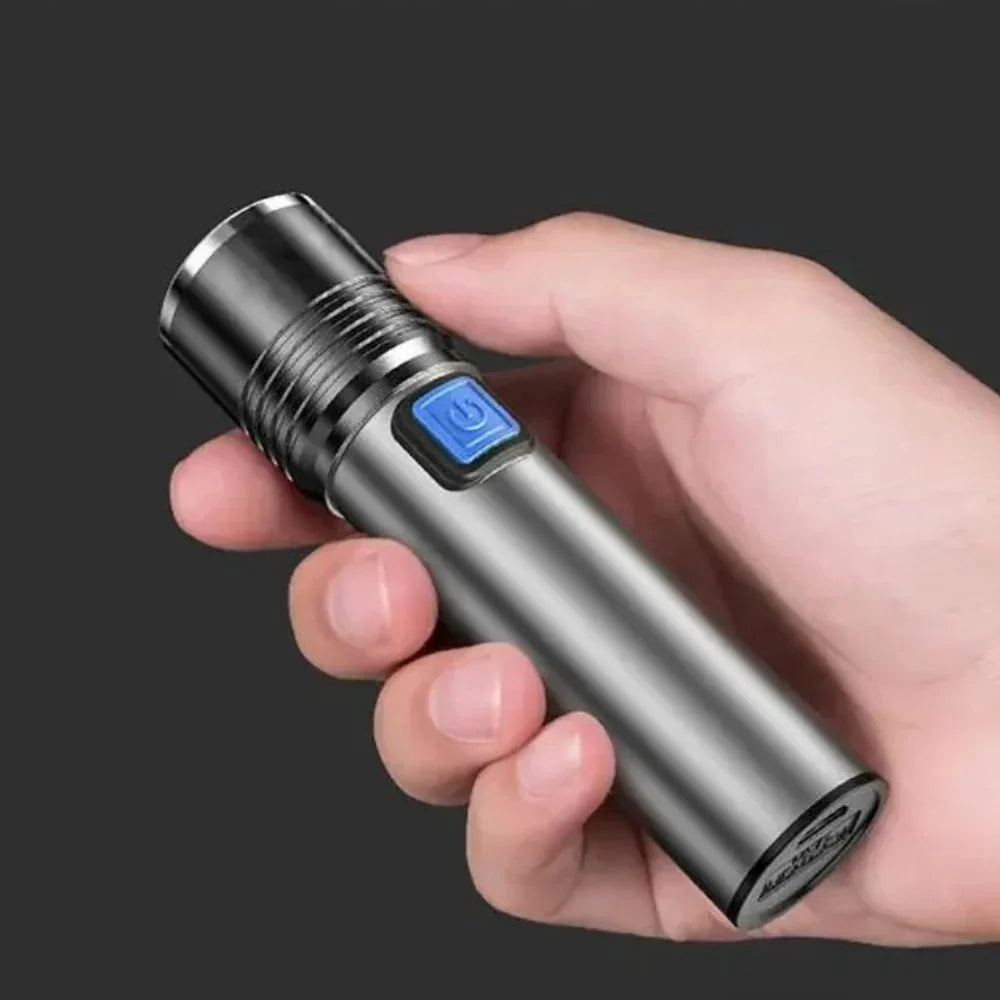 UV Flashlight Adjustable Zoom Beam Rechargeable