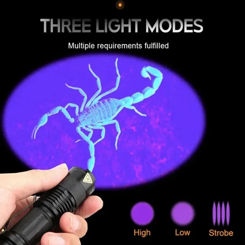 UV Flashlight Stain Detection 395 nm Aluminium Alloy