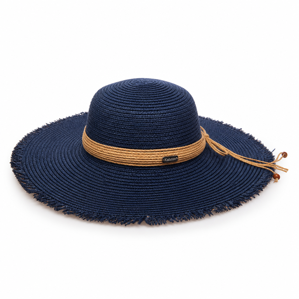 UV-Protective Wide Brim Straw Sun Hat (Adjustable Fit)