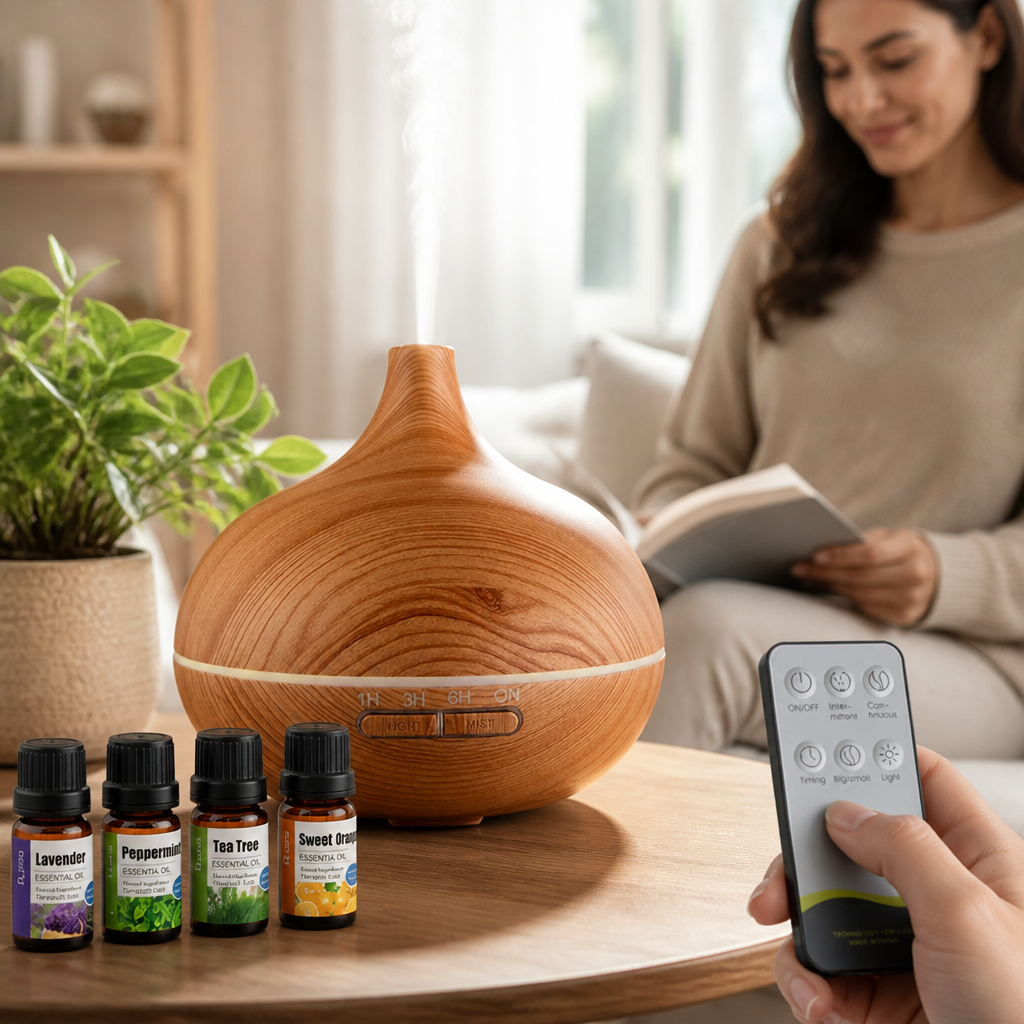 Ultra-Fine Mist Near-Silent Aroma Diffuser (300ml)