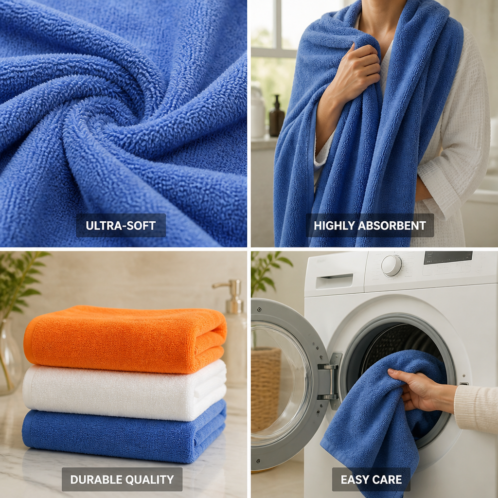Ultra-Soft & Highly Absorbent 100% Cotton Spa Towel