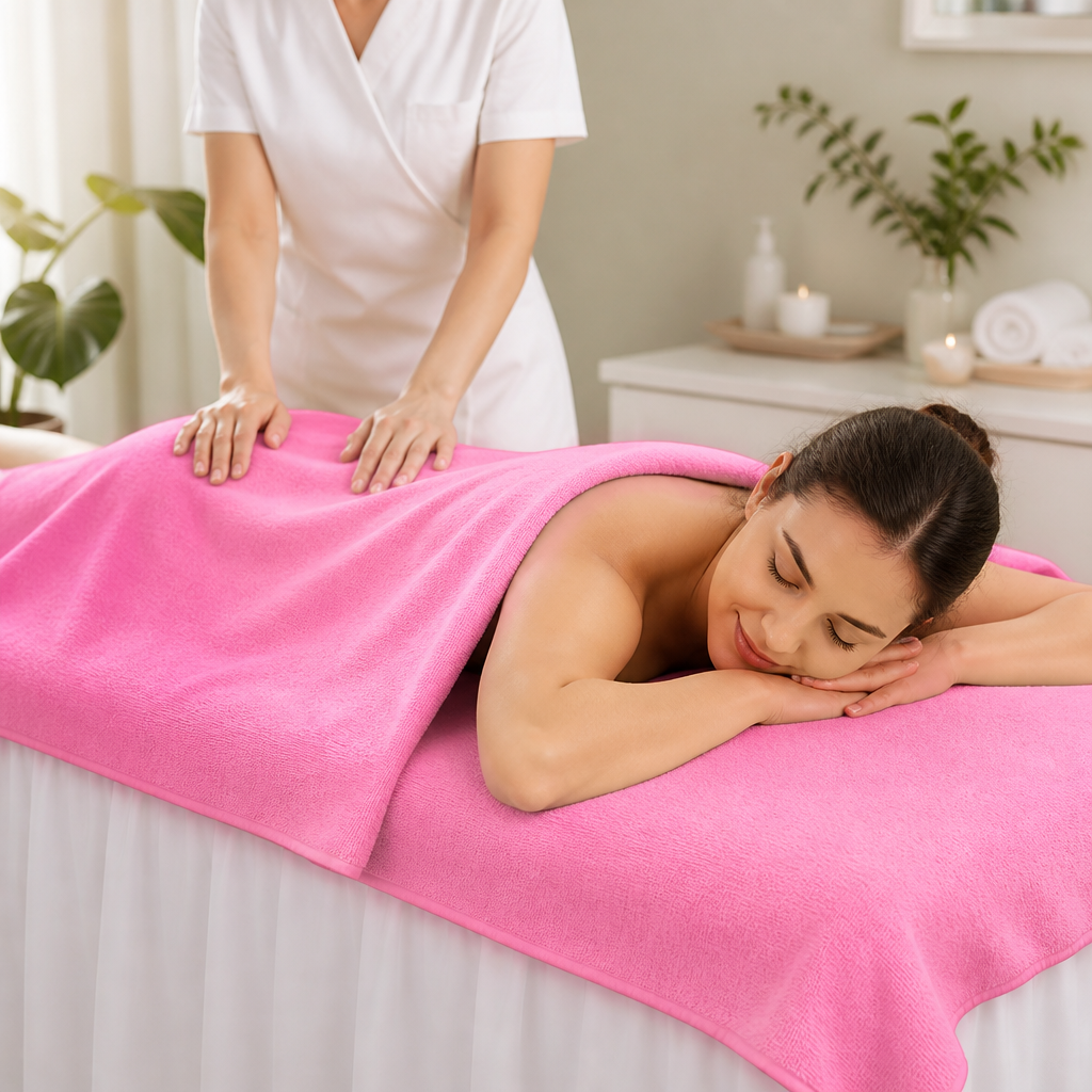 Ultra-Soft Microfiber Highly Absorbent Spa & Massage Towel