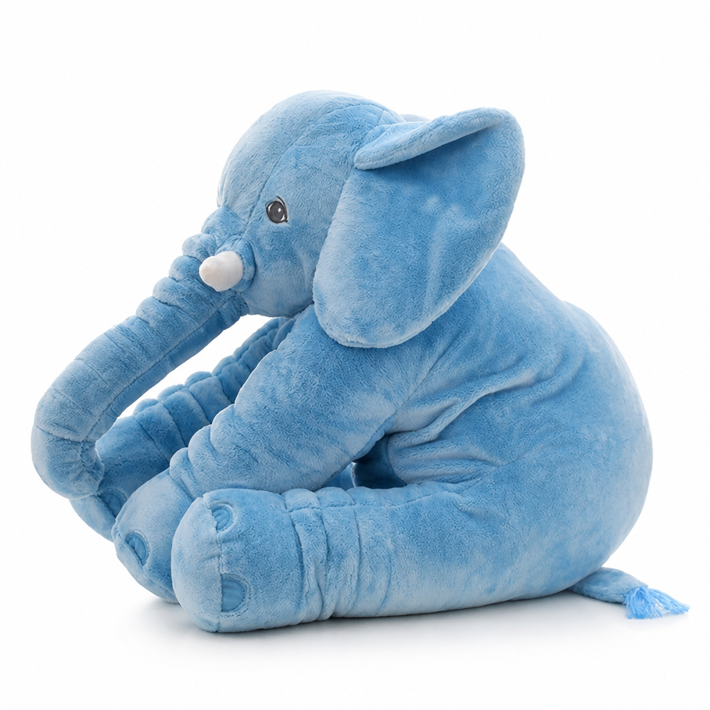 Ultra-Soft Plush Elephant Cuddle Pillow (Two Sizes)
