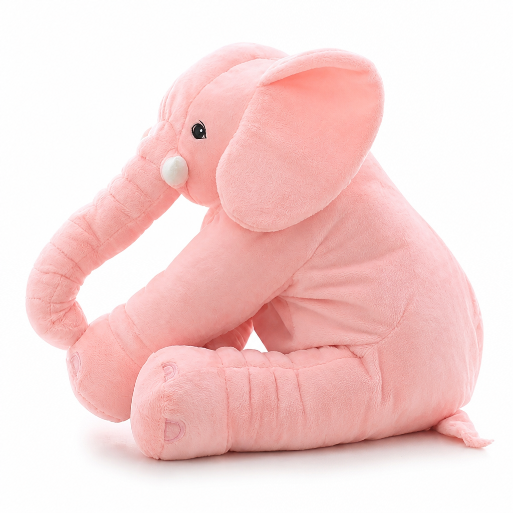 Ultra-Soft Plush Elephant Cuddle Pillow (Two Sizes)