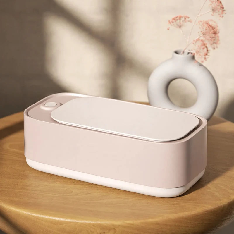 Ultrasonic Cleaner Adjustable Levels & Timer for Jewelry and Glasses